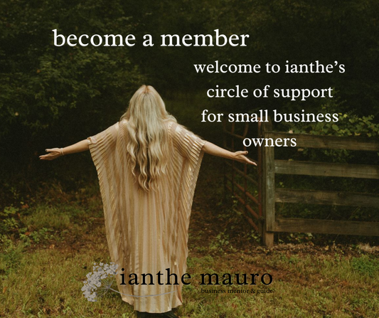 ianthe’s circle: an overwhelmed business owners community